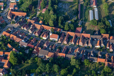 Drone recording of Seebach in the state Bas-Rhin, France