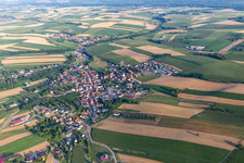 Bird's eye view of Trimbach in the state Bas-Rhin, France