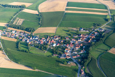Crœttwiller in the state Bas-Rhin, France from above