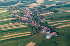 Wintzenbach in the state Bas-Rhin, France from above