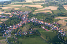 Drone image of Neewiller-près-Lauterbourg in the state Bas-Rhin, France