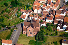 Church building of the der Monastery church Eussertal in the village of in Eusserthal in the state Rhineland-Palatinate