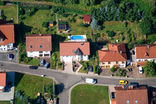 Ritter-Stephan-von-Mörlheim-Straße in Eußerthal in the state Rhineland-Palatinate, Germany out of the air