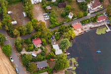 Altrip in the state Rhineland-Palatinate, Germany from above