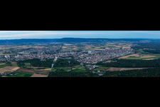 Panorama in Schwetzingen in the state Baden-Wuerttemberg, Germany