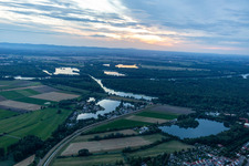 Hohwiesensee, fishing lake in Ketsch in the state Baden-Wuerttemberg, Germany