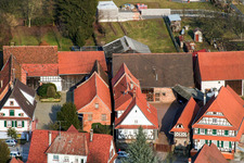Main Street in Seebach in the state Bas-Rhin, France