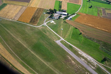Gliding airfield Poltringen in the district Poltringen in Ammerbuch in the state Baden-Wuerttemberg, Germany