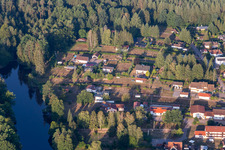 Aerial photograpy of At the Sägmühlweiher from the east in Ludwigswinkel in the state Rhineland-Palatinate, Germany