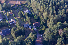 Aerial view of Bitscher Street in Ludwigswinkel in the state Rhineland-Palatinate, Germany