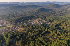 Aerial view of Ludwigswinkel in the state Rhineland-Palatinate, Germany