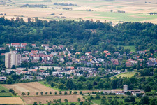 From the southeast in Herrenberg in the state Baden-Wuerttemberg, Germany