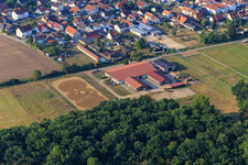 Riding stable at Altbach in the district Minderslachen in Kandel in the state Rhineland-Palatinate, Germany