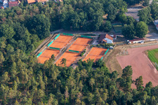 Hatzenbühl in the state Rhineland-Palatinate, Germany from above