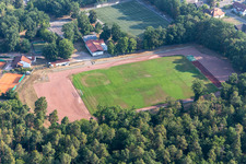 Sports field in Hatzenbühl in the state Rhineland-Palatinate, Germany
