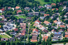 Aerial view of Ehbühl, Kirchhalde in Herrenberg in the state Baden-Wuerttemberg, Germany