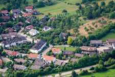 Oblique view of Ehbühl, Kirchhalde in Herrenberg in the state Baden-Wuerttemberg, Germany