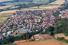 Kuhardt in the state Rhineland-Palatinate, Germany from the plane