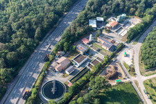 Sewage treatment plant in Kandel in the state Rhineland-Palatinate, Germany