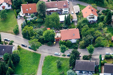Bird's eye view of Ehbühl, Kirchhalde in Herrenberg in the state Baden-Wuerttemberg, Germany