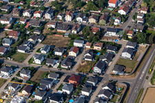 Minfeld in the state Rhineland-Palatinate, Germany seen from above