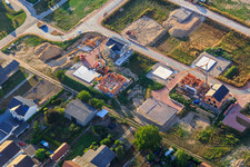 Aerial view of New development area north in Hatzenbühl in the state Rhineland-Palatinate, Germany