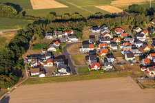 Aerial view of District Hardtwald in Neupotz in the state Rhineland-Palatinate, Germany