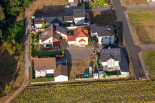 District Hardtwald in Neupotz in the state Rhineland-Palatinate, Germany from above