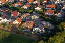 Bird's eye view of Leimersheim in the state Rhineland-Palatinate, Germany