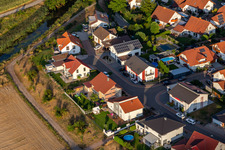 Drone recording of Leimersheim in the state Rhineland-Palatinate, Germany