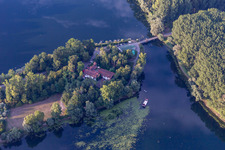 Fischerheim, Restaurant Insel Rott am Rhein in the district Hochstetten in Linkenheim-Hochstetten in the state Baden-Wuerttemberg, Germany