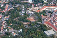 Old fort Fronte Beckers and School building with Municipal Music-school and -Academie in Germersheim in the state Rhineland-Palatinate, Germany