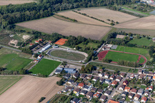 Velodrome in the district Oberhausen in Oberhausen-Rheinhausen in the state Baden-Wuerttemberg, Germany