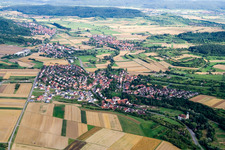 From the north in the district Poltringen in Ammerbuch in the state Baden-Wuerttemberg, Germany