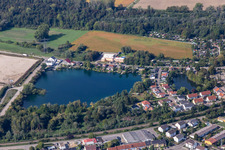 Walthersee in Philippsburg in the state Baden-Wuerttemberg, Germany