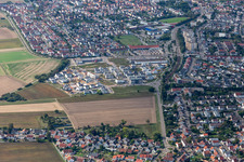 Quartier 2020 development area Biegen-Durlacher Weg in the district Hochstetten in Linkenheim-Hochstetten in the state Baden-Wuerttemberg, Germany