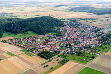 From the northeast in the district Oberndorf in Rottenburg am Neckar in the state Baden-Wuerttemberg, Germany