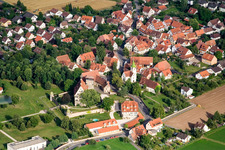 Aerial view of At Tübingen in the district Kilchberg in Tübingen in the state Baden-Wuerttemberg, Germany