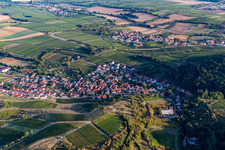 Drone image of District Gleishorbach in Gleiszellen-Gleishorbach in the state Rhineland-Palatinate, Germany