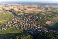 Oberotterbach in the state Rhineland-Palatinate, Germany out of the air