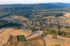 Lampertsloch in the state Bas-Rhin, France seen from above
