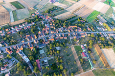 Retschwiller in the state Bas-Rhin, France from the drone perspective