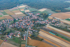 Bird's eye view of Salmbach in the state Bas-Rhin, France