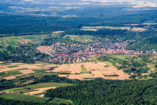 From the southwest in the district Dietlingen in Keltern in the state Baden-Wuerttemberg, Germany