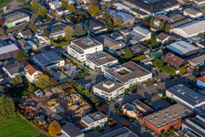 Data center building and online data processing hub " Stiftung Kirchliches Rechenzentrum Suedwestdeutschland " in Eggenstein in the state Baden-Wuerttemberg, Germany