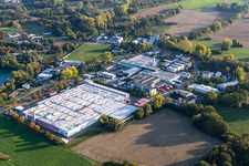 Building and production halls on the premises of Coca-Cola European Partners Deutschland GmbH in Neureut in the state Baden-Wuerttemberg, Germany