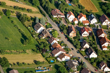 Aerial photograpy of Erlachstr in the district Obernhausen in Birkenfeld in the state Baden-Wuerttemberg, Germany