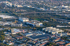 Gerwigstraße and Durlacher Allee in the district Oststadt in Karlsruhe in the state Baden-Wuerttemberg, Germany