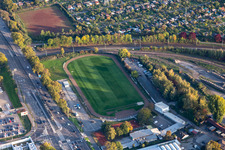 ESG Frankonia eV sports field in the district Oststadt in Karlsruhe in the state Baden-Wuerttemberg, Germany