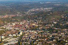 Old town under the Turmberg in the district Durlach in Karlsruhe in the state Baden-Wuerttemberg, Germany